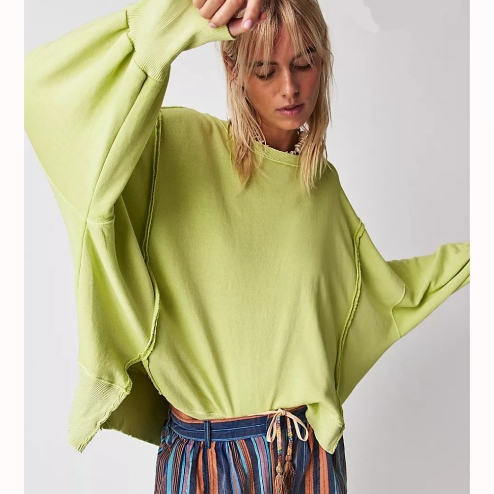 NWT FREE PEOPLE Camden Sweatshirt We The Free